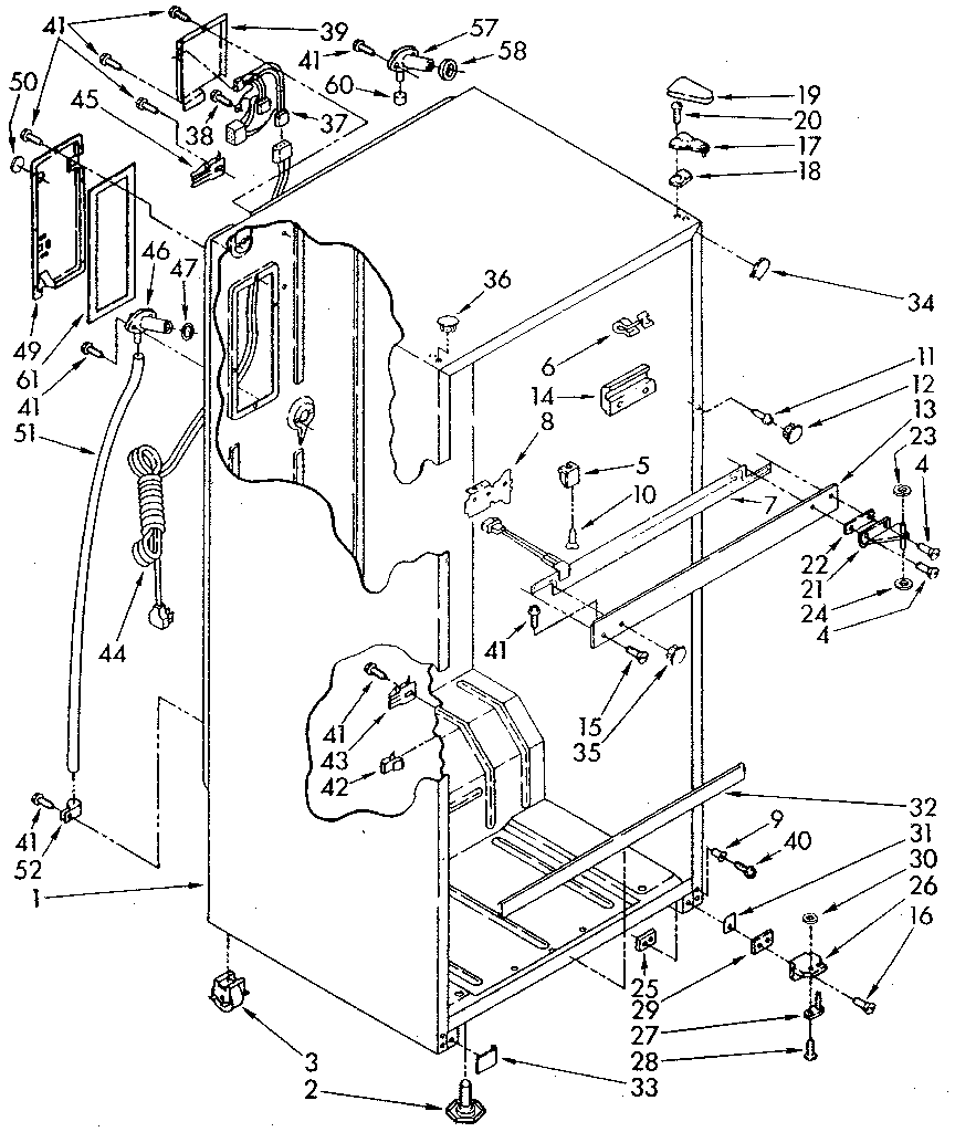 Whirlpool ET18NKXSM05 cabinet diagram