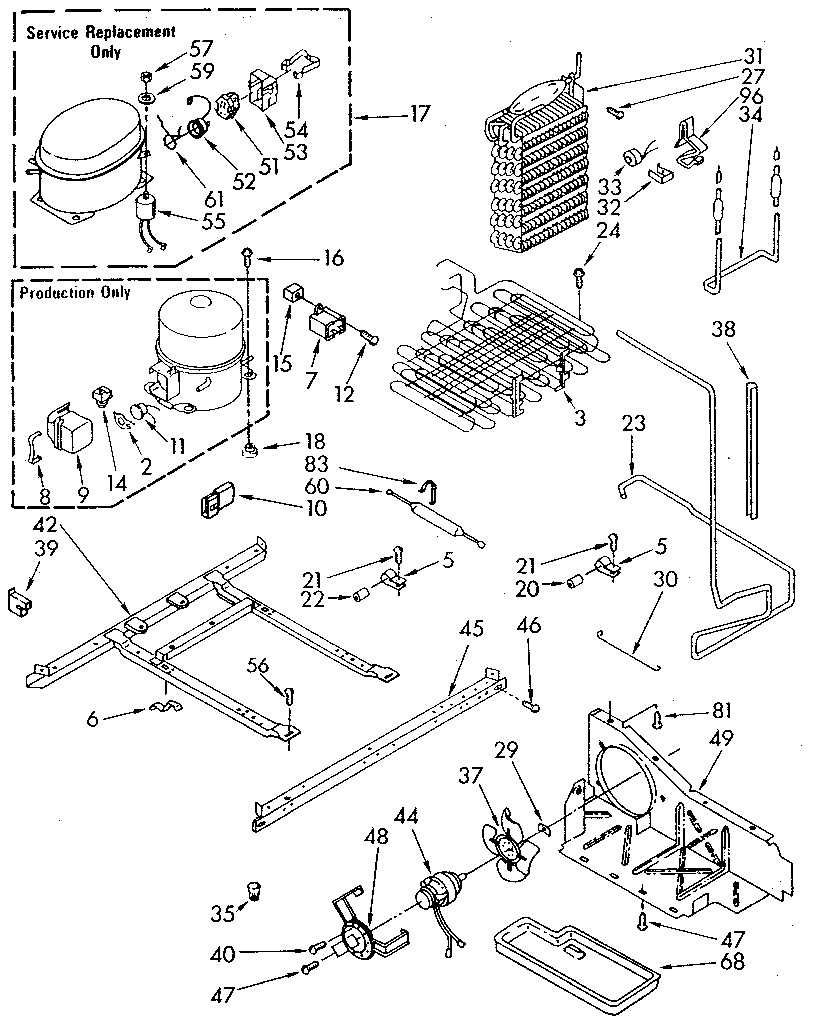Whirlpool ED20PKXSF01 unit diagram