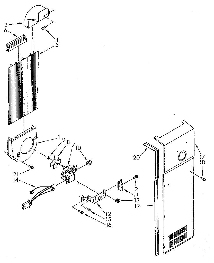 Whirlpool ED20PKXSF01 air flow diagram