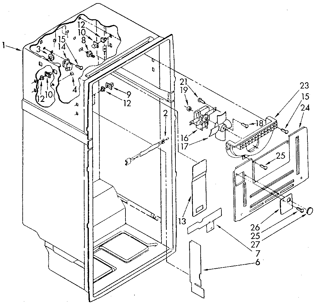Whirlpool ET18GKXSM05 liner diagram