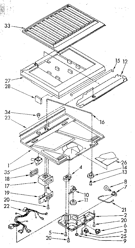 Whirlpool ET16AKXSF02 compartment separator diagram