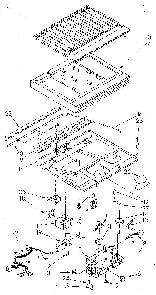 Whirlpool ET20DKXTF02 compartment separator diagram