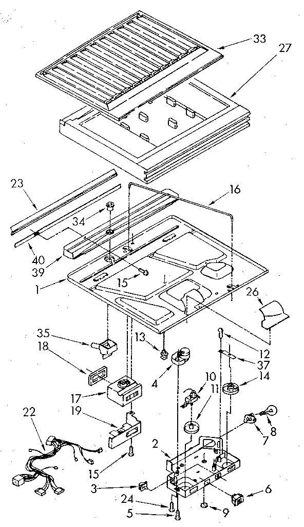 Whirlpool ET20GKXSF01 compartment separator diagram