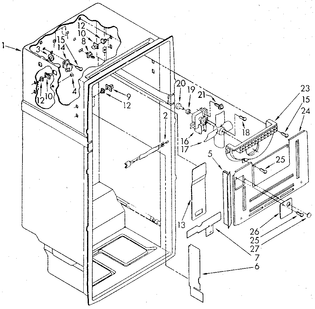 Whirlpool ET18GKXSF02 liner diagram