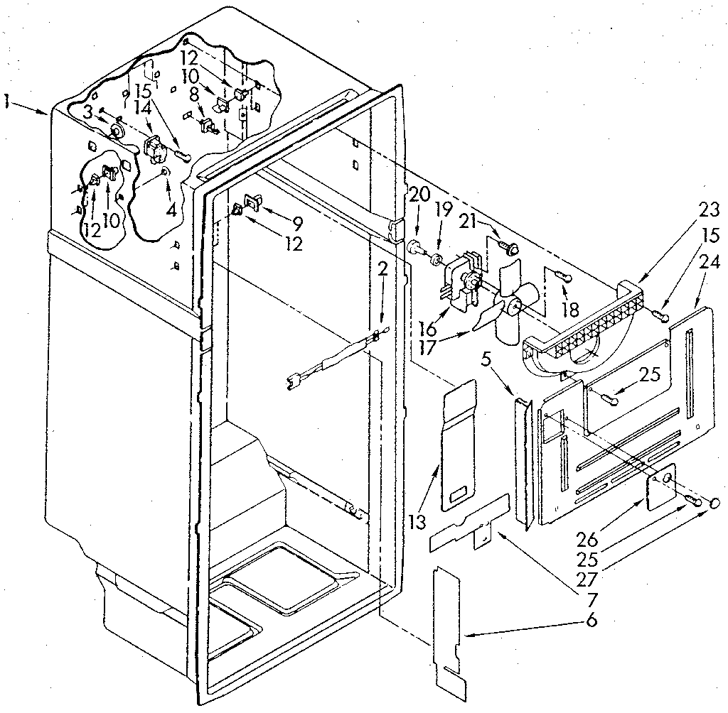 Whirlpool ET18GKXSF03 liner diagram