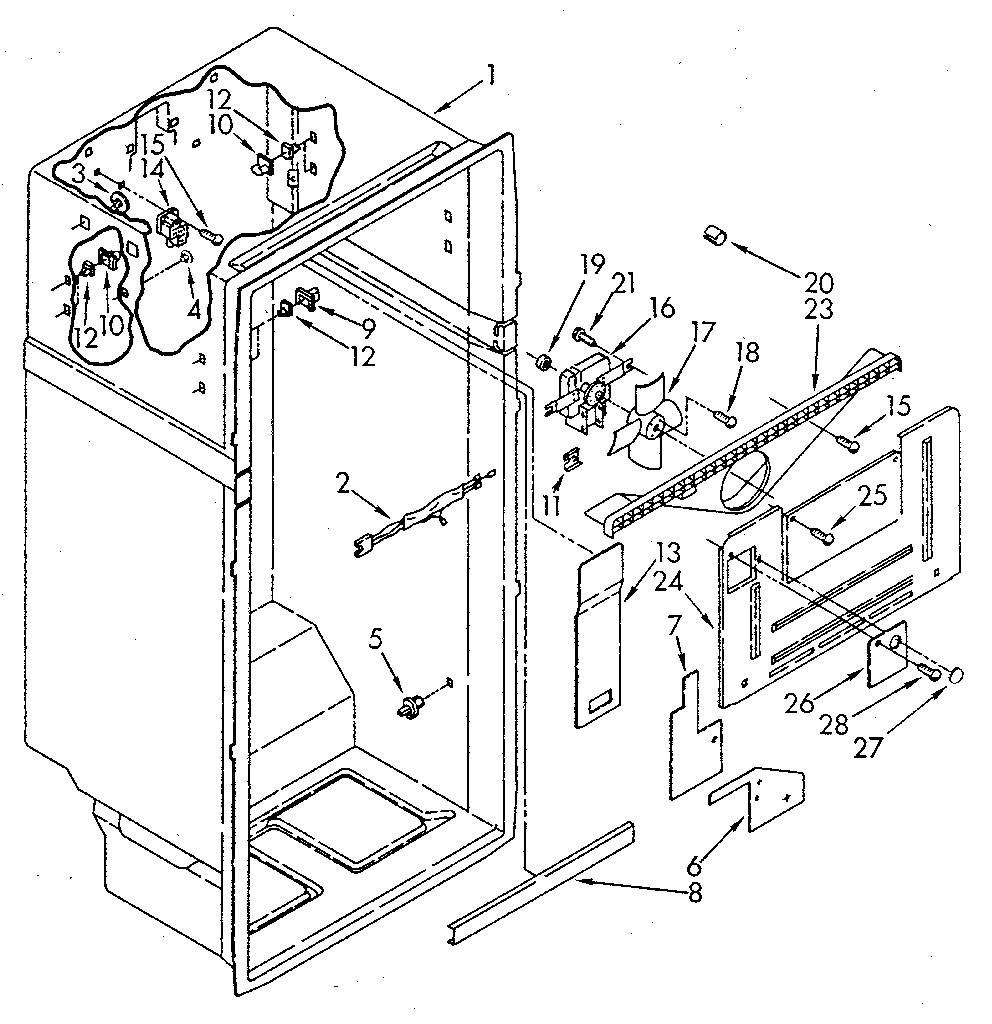 Whirlpool ET20NKXSM10 liner diagram