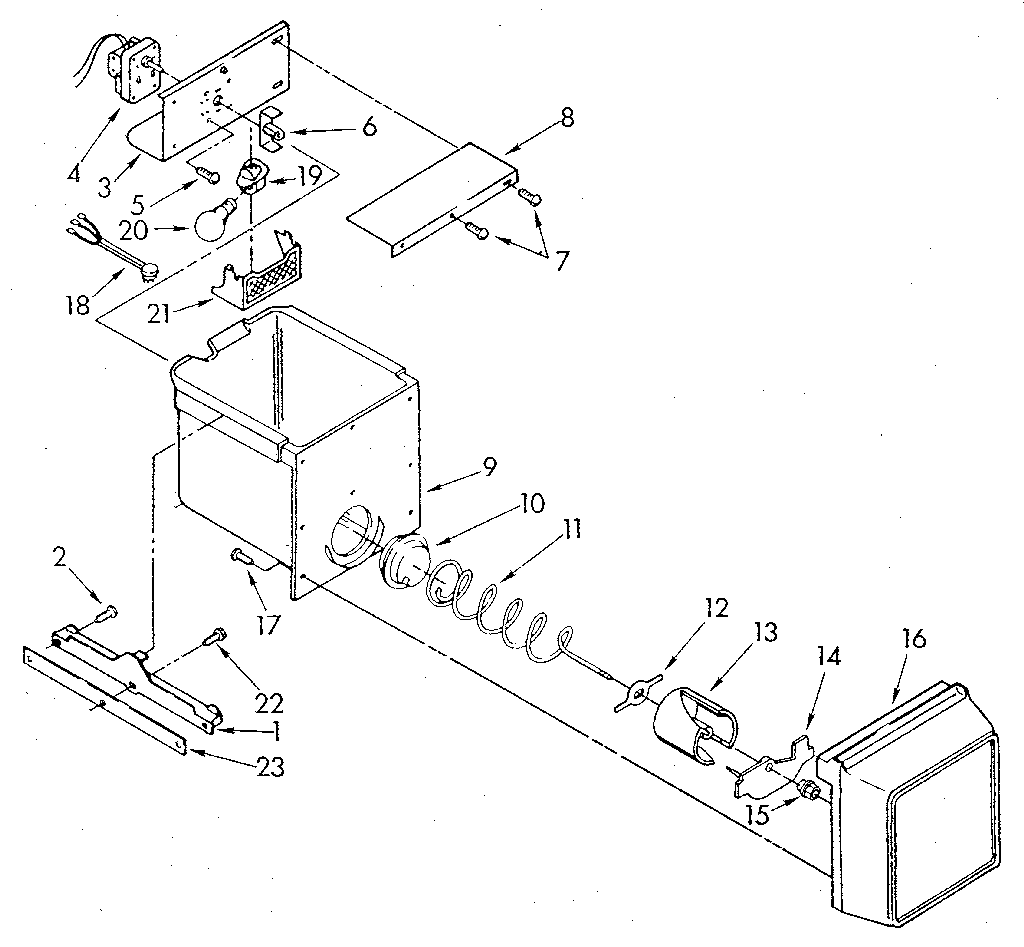 Whirlpool ED22DWXTG01 freezer interior diagram