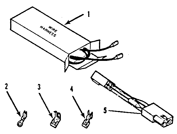 Kenmore 2784558815 wire harnesses and components diagram