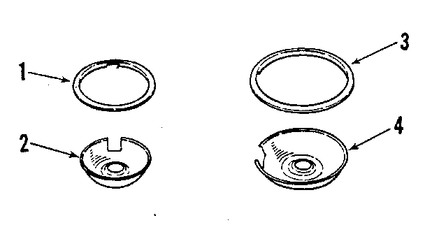 Kenmore 2784558815 optional porcelain pan and chrome ring kit no. 8068400 diagram