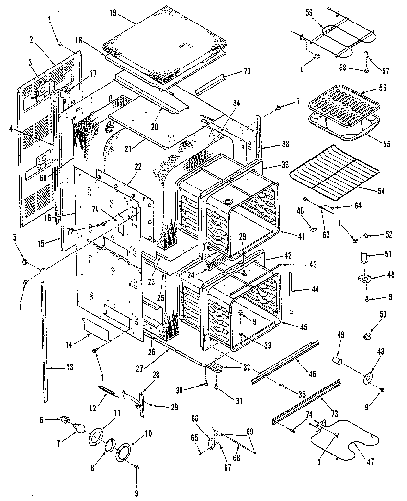 Kenmore 2784238895 body section diagram