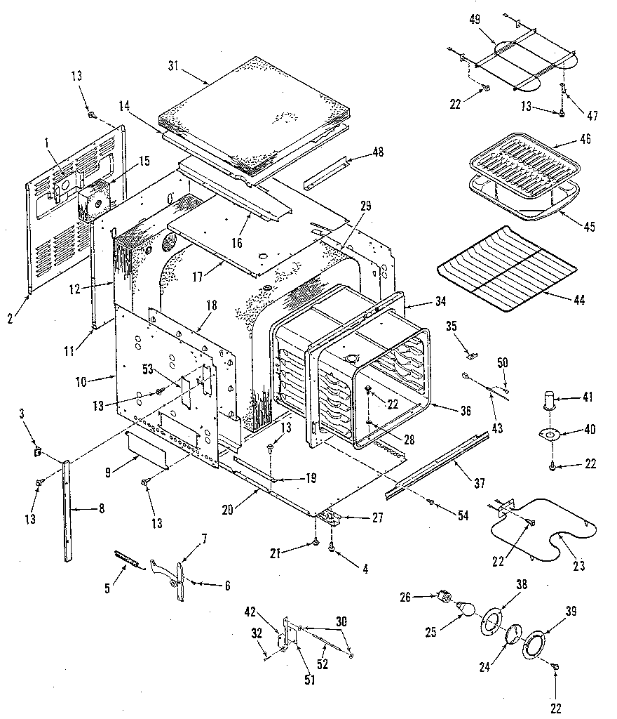 Kenmore 2784038895 body section diagram
