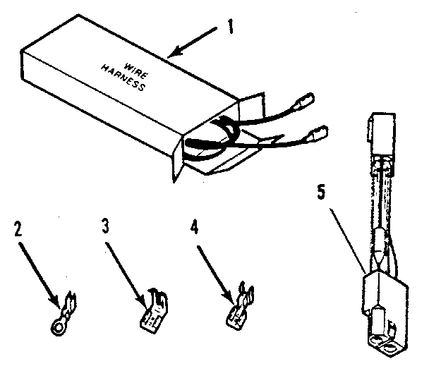 Kenmore 2784038895 wire harnesses and components diagram