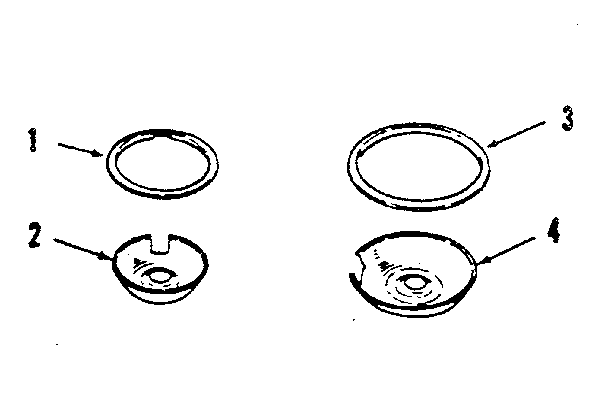 Kenmore 9114658812 porcelain pan and chrome ring kit no. 8068400 diagram