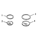Kenmore 9114658812 porcelain pan and chrome ring kit no. 8068400 diagram