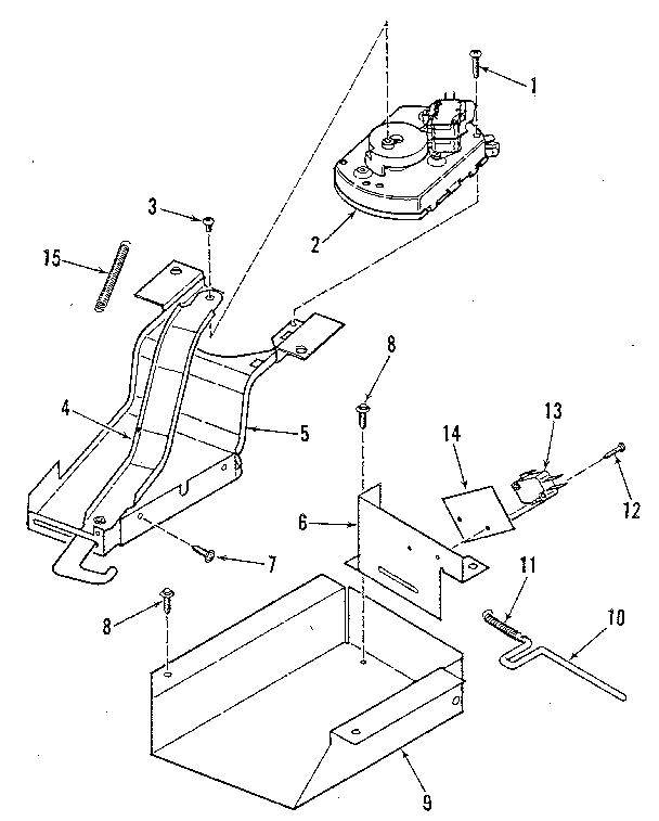 Kenmore 9114658812 door lock section diagram