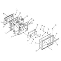 Kenmore 9114658812 oven door section diagram
