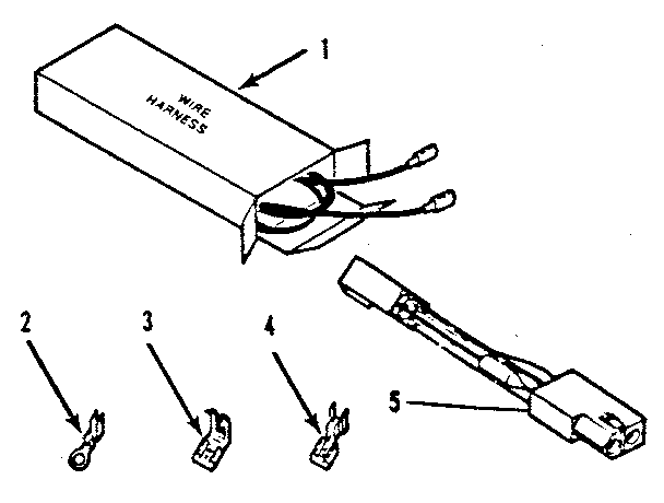 Kenmore 9114658812 wire harnesses and components diagram