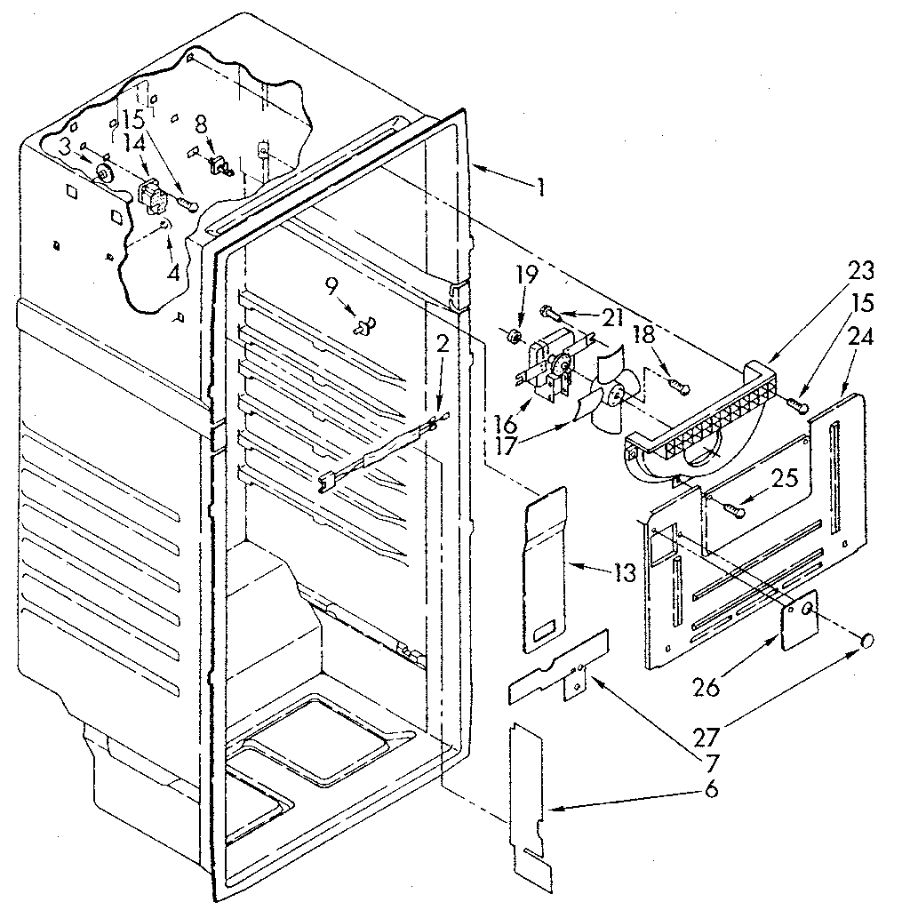 Whirlpool ET14JKXSM03 liner diagram