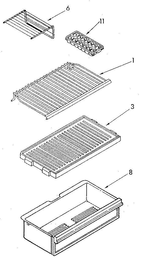 Whirlpool ET14JKXSM03 shelf diagram
