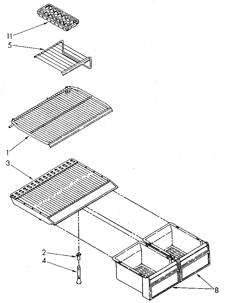 Whirlpool ET18JKYSN01 shelf diagram