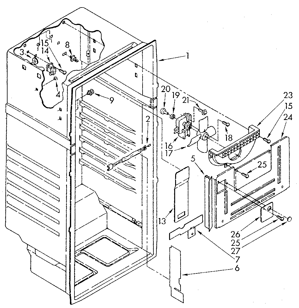 Whirlpool ET18JKXSF02 liner diagram