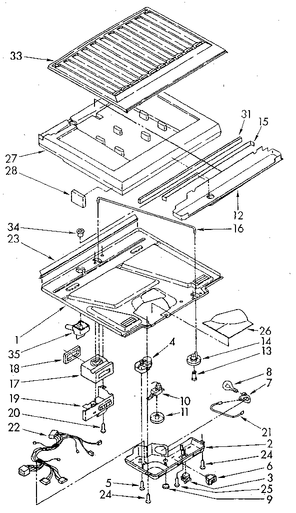 Whirlpool ET18JKXSF02 compartment separator diagram