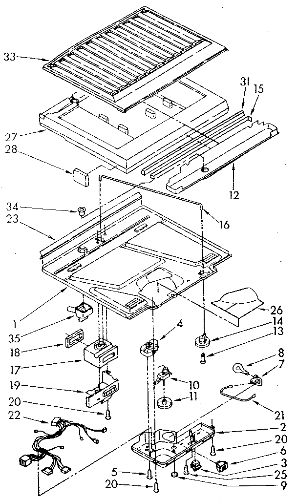 Whirlpool ET18JKXSF04 compartment separator diagram