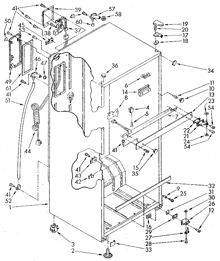 Whirlpool ET18JKYSM05 cabinet diagram