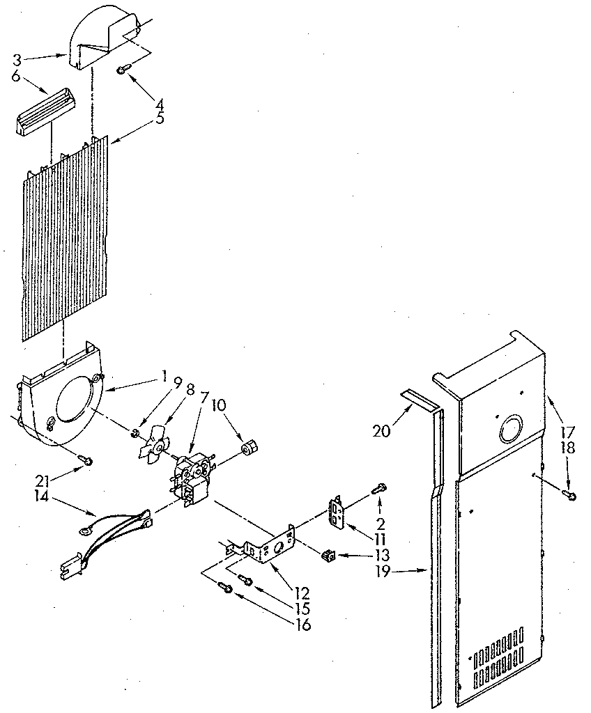 Whirlpool ED20AKXSW01 air flow diagram