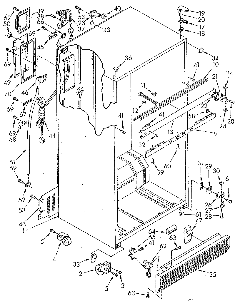 Whirlpool ET20DKXTM01 cabinet diagram