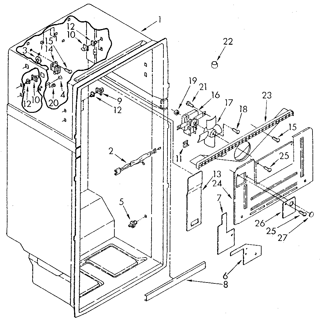 Whirlpool ET20DKXTM01 liner diagram