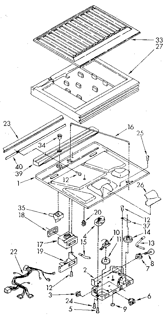 Whirlpool ET20DKXTM01 compartment separator diagram