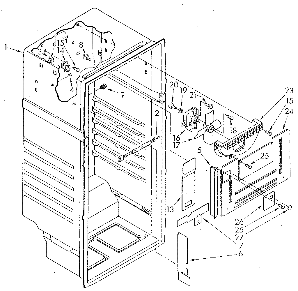 Whirlpool ET18NKXSW03 liner diagram