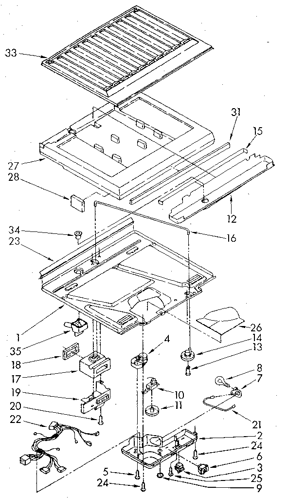 Whirlpool ET18NKXSW03 compartment separator diagram