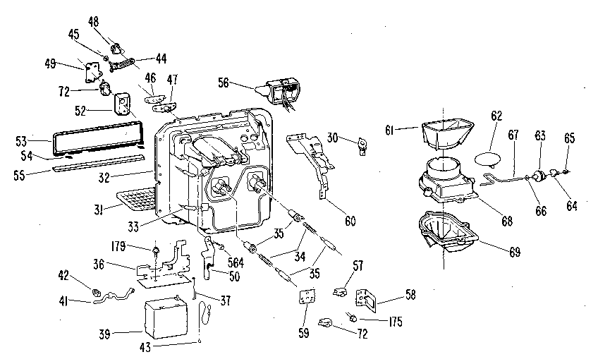 Kenmore 3638594782 dispenser diagram