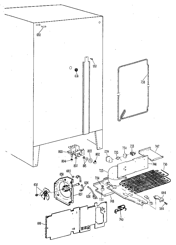 Kenmore 3638594782 unit diagram
