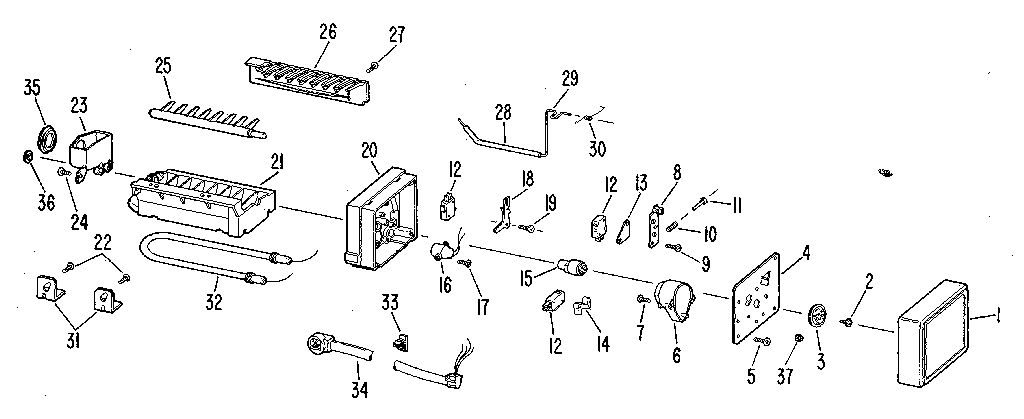 Kenmore 3638594782 icemaker diagram