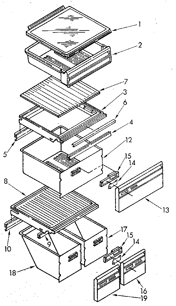 Whirlpool ED25DWXTG03 shelf diagram