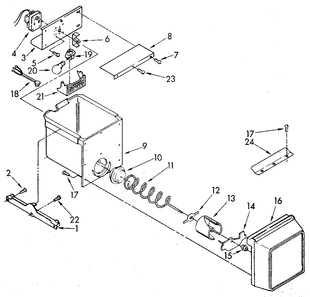 Whirlpool ED25DWXTG03 freezer interior diagram