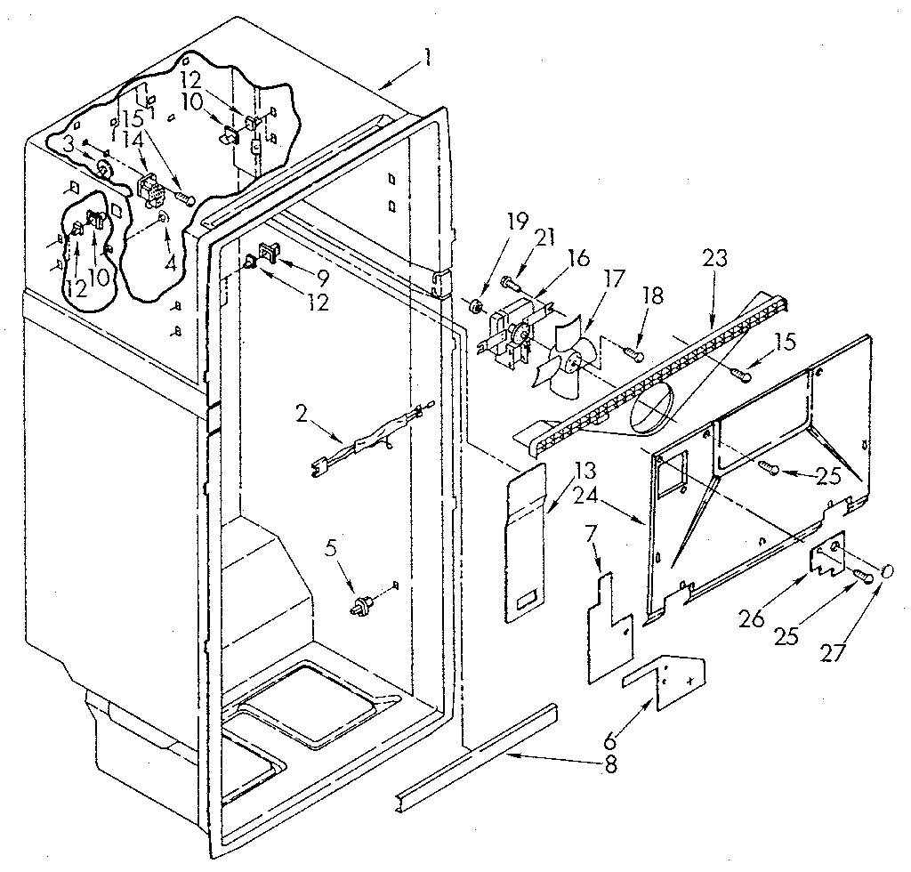 Whirlpool ET20GKXSN02 liner diagram