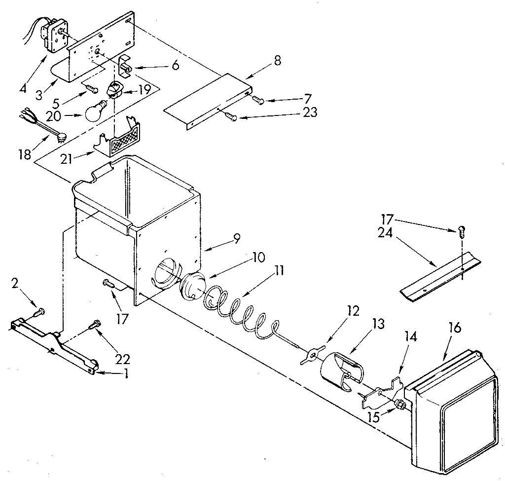 Whirlpool ED22DWXTF03 freezer interior diagram