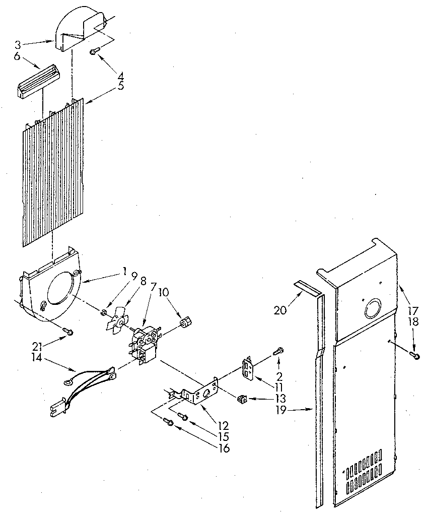 Whirlpool ED20AKXSW02 air flow diagram