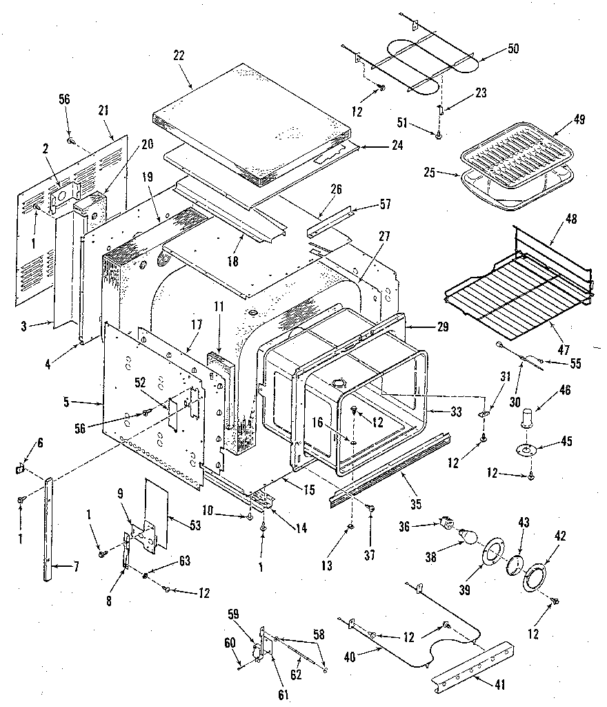 Kenmore 2784298893 lower body diagram