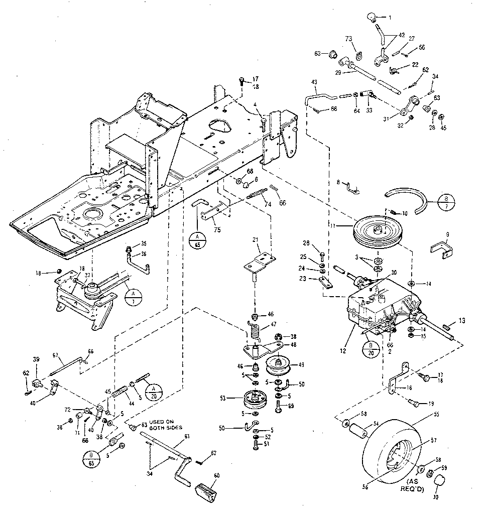 Troybilt 3312GR brake and clutch assembly diagram