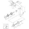 McCulloch MAC 85-SX 14400029-16 figure 6- debris shield/string hd cutter/blade guard/blade diagram