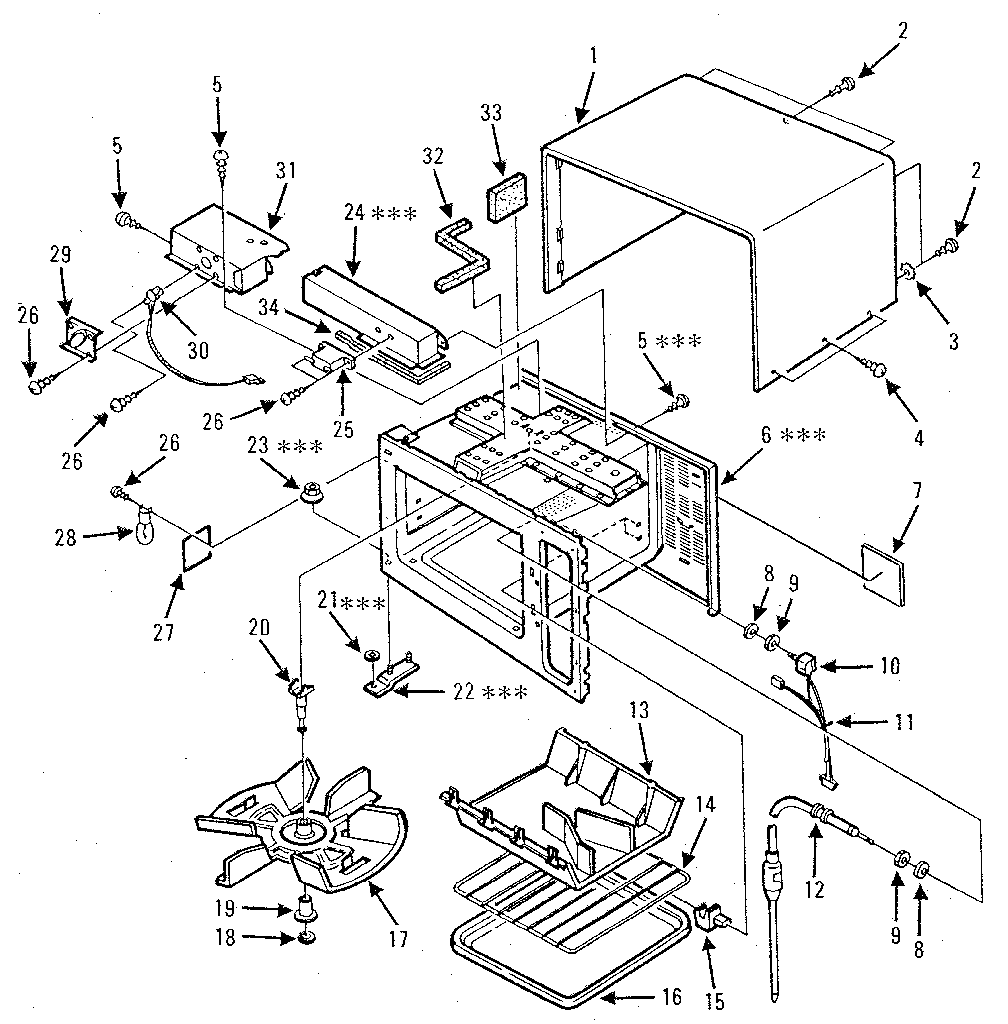 Kenmore 5658844881 cabinet diagram
