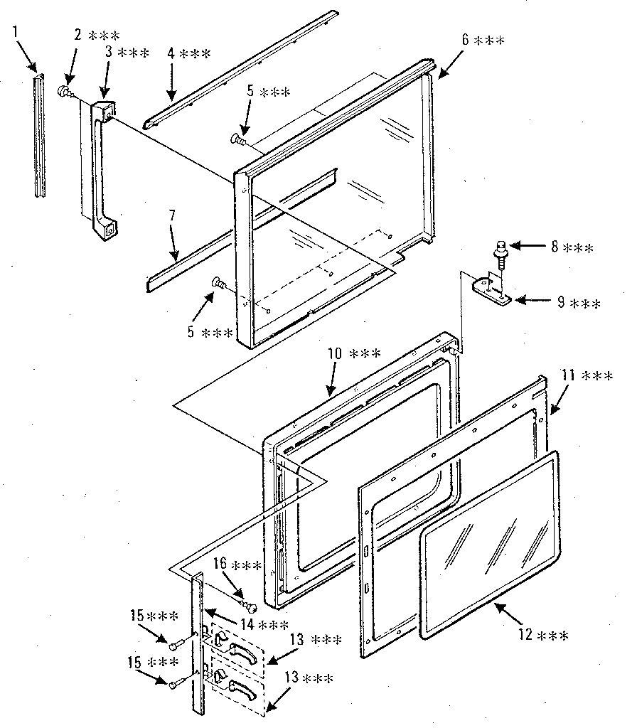 Kenmore 5658844881 door diagram
