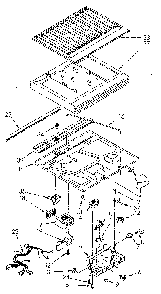 Whirlpool ET20AKXSW06 compartment separator diagram