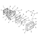 Kenmore 2783138817 oven door section diagram