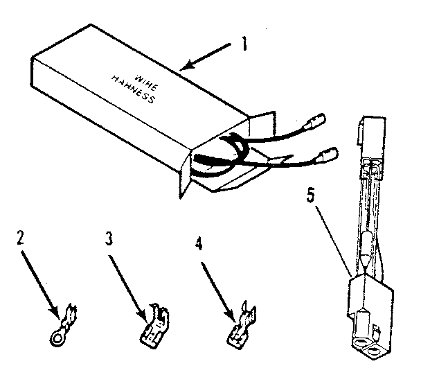 Kenmore 2784288895 wire harnesses and components diagram